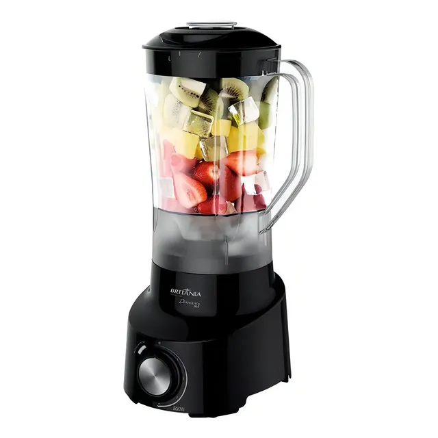 Liquidificador Diamante 800 Pt Britânia 4 Velocidades Cor Preto