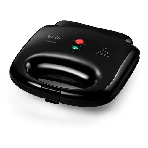 Sanduicheira Grill Antiaderente 800w Break Time Elgin Preto 127v