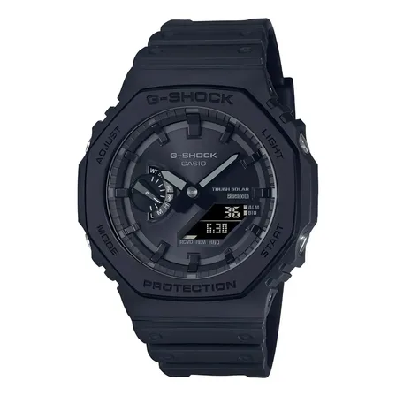Relógio Casio Ga-b2100-1a1 Gshock Bluetooth Tough Solar Watch Cor De Fundo: Cor De Malha Preta, Cor De Moldura Preta