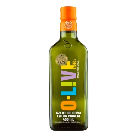 Azeite O-live extra virgem 450ml acidez máxima 0.4%