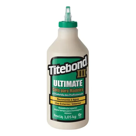 Cola Madeira Adesivo Wood Glue Titebond 3 Ultimate 1,05 Kg