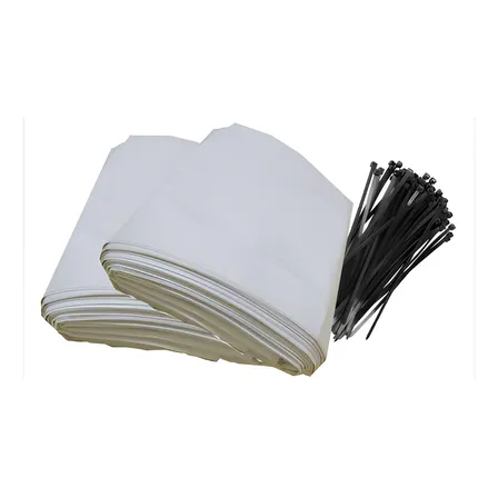100 Sacos Para Silagem Branco + 100 Abraçadeiras Saco Para Silo Lona Para Silo 200 Micras - Gobi Brasil