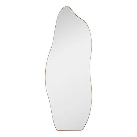 Rei Dos Vidros Espelho Flame Orgânico Caramelo cor 170 x 70 cm
