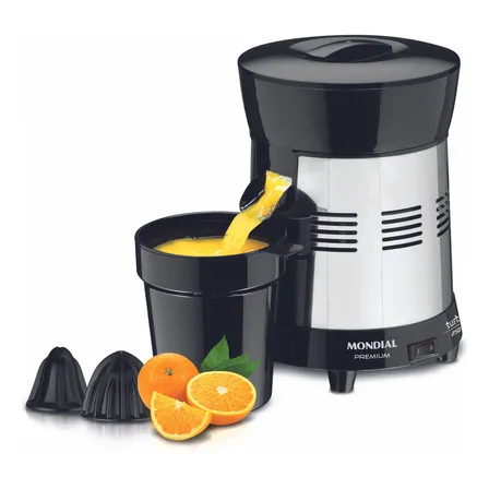 Extrator de Sucos E-10 Turbo Premium Com Potência De 250W Cor Preto e Inox Mondial