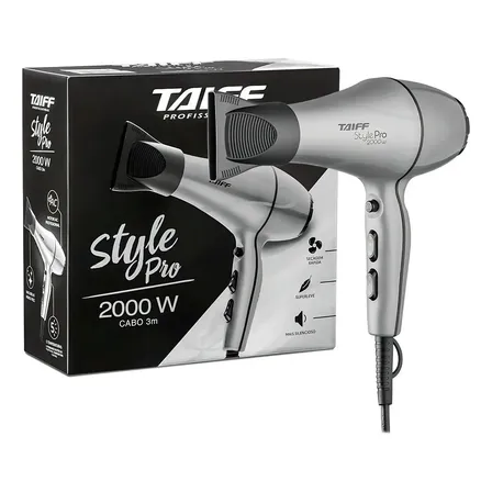 Secador De Cabelo Taiff Style Pro 5 Temperaturas 2000w