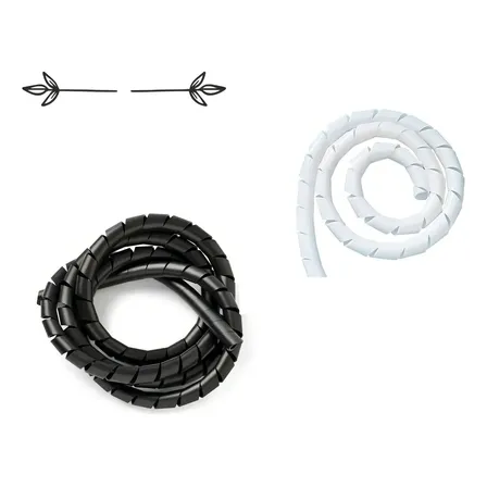 Organizador De Cabos Espiral X-tronix Spiraduto 1/2 12mm Preto 10 Metros