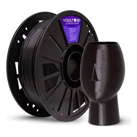 Filamento Petg Hf Preto 1kg Impressão Fabricação Nacional Voolt3d
