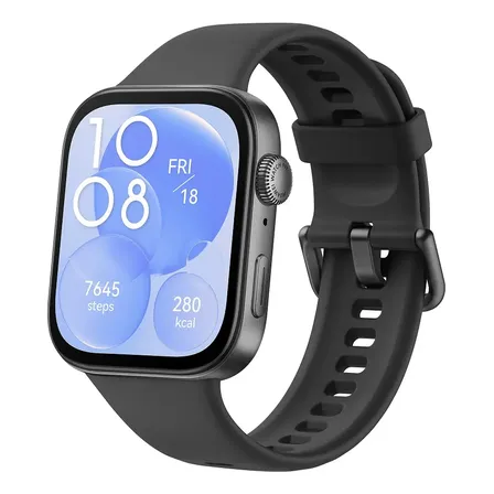 Smartwatch Huawei Watch Fit 3 Tela Amoled De 1,82 Design Ultra-finomonitoramento Completo De Exercíciosgerenciamento Abrangente Da Saúde Compatível Com Ios E Android Preto Fluoroelastômero