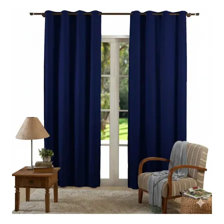 Cortina Blackout Blecaute Pvc Corta Luz 2,80 X 1,80 Quarto Marinho
