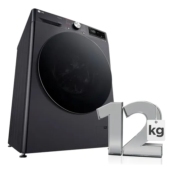 Lava e Seca LG Smart VC4 12kg Titanium com Inteligência Artificial AIDD™ (CV5012MC4)