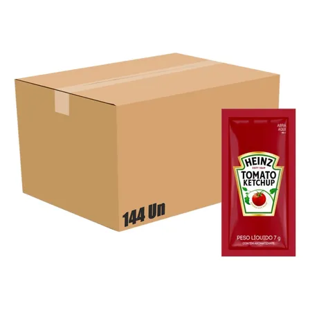 Ketchup Heinz Sachê 7g Caixa com 144 unidades