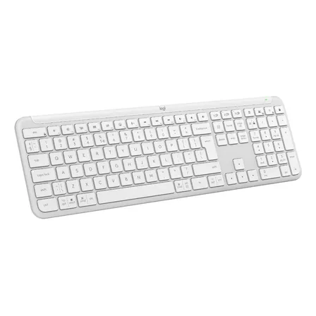 Teclado Sem Fio Signature Slim K950 Branco Logitech Espanhol América Latina