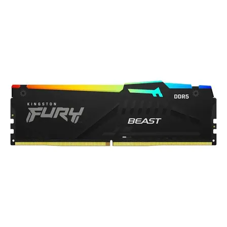 Memoria Kingston Fury Beast, Rgb, 8gb (1x8gb), Ddr5 6000mhz