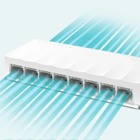 Switch De Mesa Tp-link Ls1008 Com 8 Portas 10/100mbps Branco