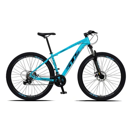 Bicicleta Aro 29 Gts Dexter 24 Marchas Freio A Disco Cor Azul Pantone Com Preto Tamanho Do Quadro 21