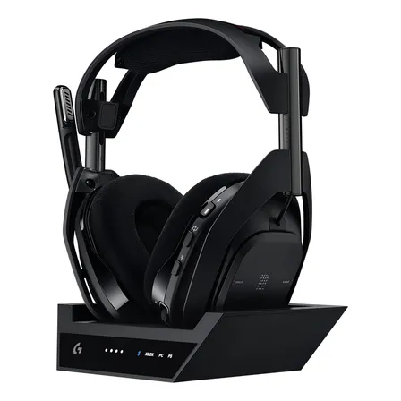 Headset Gamer Sem Fio Astro A50 X Logitech Preto Com Base
