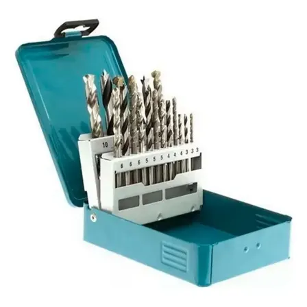 Jogo Broca Aco/madeira/concreto 18 Pcs 3a10mm Makita D46202