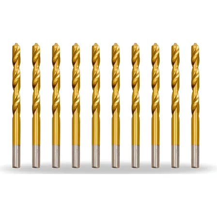 Kit 10 Brocas Aço Rápido Polida 6,5mm Mtx