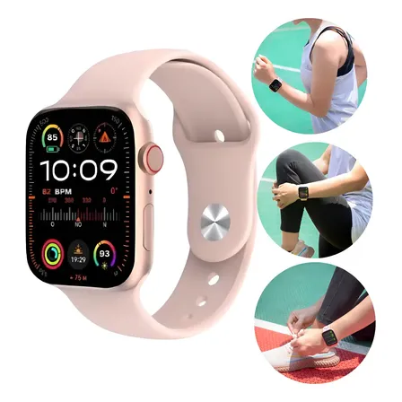 Relógio Smartwatch Microwear Watch 9 Pro W99+ Amoled Nfc Preto Preto Meia-noite Rosa Gold