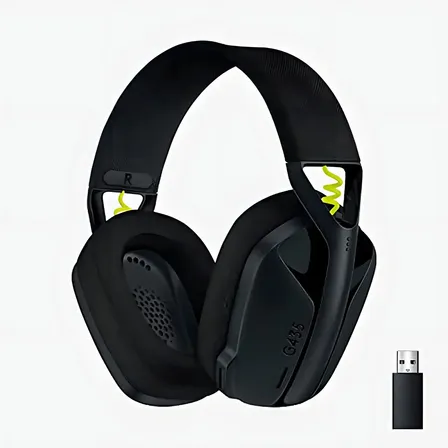 Fone De Ouvido Gamer Logitech G435 Sem Fio Over-ear Com Microfone Preto