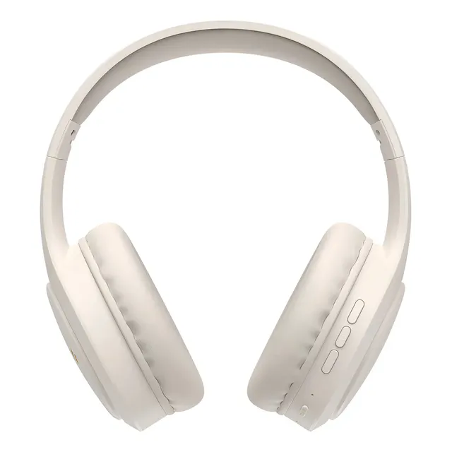 Fone De Ouvido Headphone Dapon H02d Bluetooth 5.1 Over-ear 22 Horas De Bateria Bege