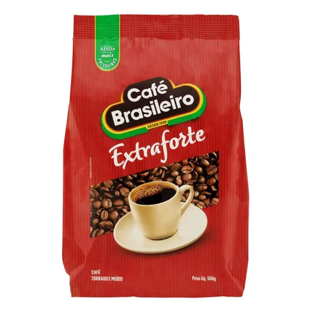 Café Torrado e Moído Extraforte Pacote 500g Café Brasileiro