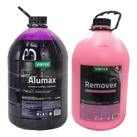 Limpeza Automotiva Vonixx Alumax Kit Shampoo Motor Roda Chassi 5L