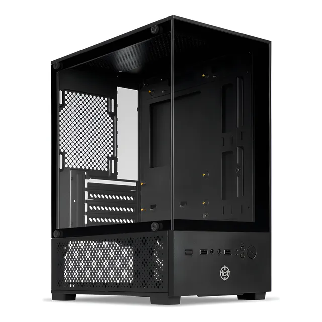Gabinete Gamer Aquário Tgt Legion, Mini-tower, Lateral De Vidro Preto