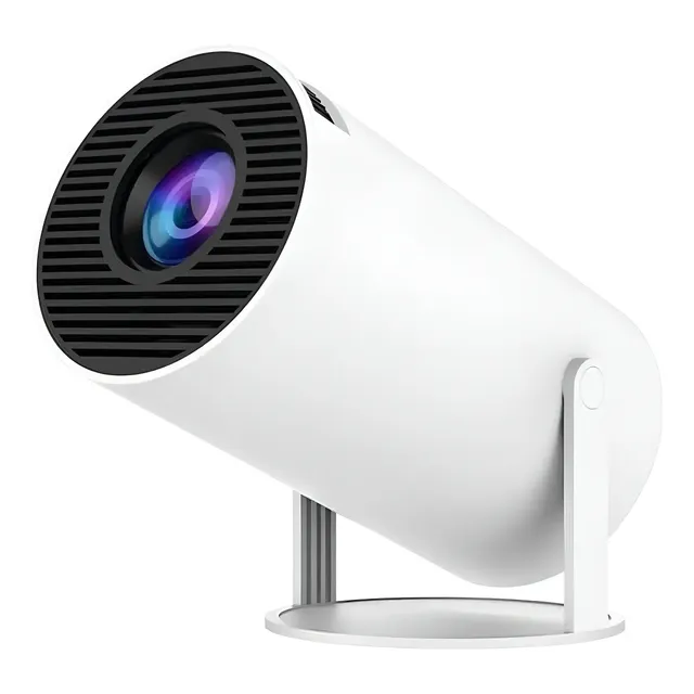 Projetor Led Mini Vlx 4k Android 11 Branco Bluetooth Hy300-a Wi-fi 6 Hd 127/220v