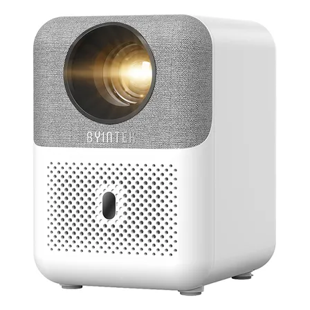 Projetor Byintek U4 1080p Lcd Wi-fi Bluetooth Android Portátil 30-200 Led Bege 127/220v
