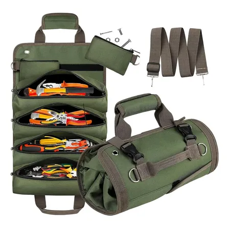Bolsa saco de Armazenamento De Ferramentas de rolo iBoa verde-escuro Oxford