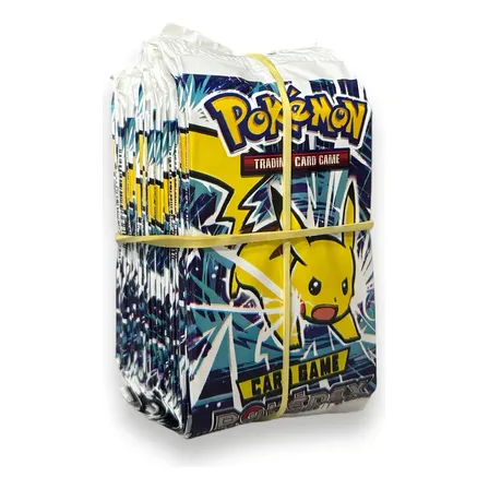 Kit 200 Cards Pokémon = 50 Envelopes Cartinhas Pikachu Ashi