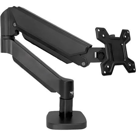 Suporte Ajustável De Mesa Wlk Com Braço Articulado E Pistao A Gas 10kg Mnitor De Até 35 Polegadas Preto