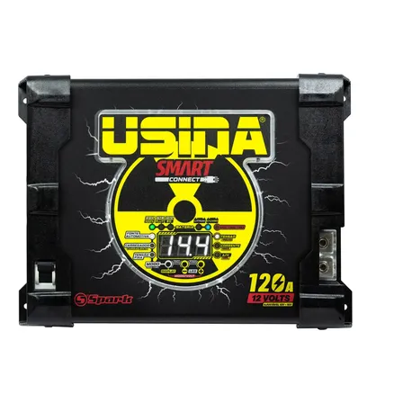 Fonte Carregador Usina Smart Connect 120a Bivolt Preto