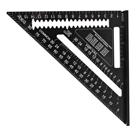 Esquadro Alumínio Triangular 7 Pol Marcenaria Carpintaria