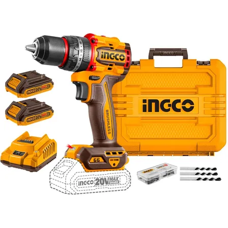 Parafusadeira Furadeira 1/2 Brushless 20v 2x 2ah Ingco