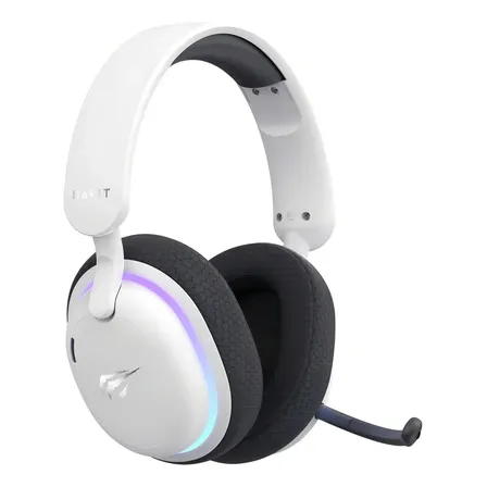 Fones De Ouvido Bluetooth Gamer Fuxi-h7 Havit Com Microfone Branco
