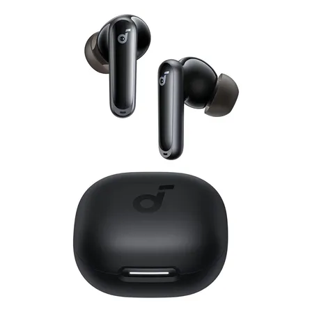 Fone de Ouvido Bluetooth 5.3 soundcore P40i da Anker, Cancelamento de Ruído Adaptativo, Graves Poderosos, 60H de Reprodução, Resistência à Água, IPX5 Resistência à Água, Carregamento Sem Fio, Preto