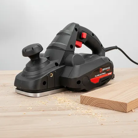 Plaina Elétrica Bravus Force 650W 127V 82mm Profundidade 2mm