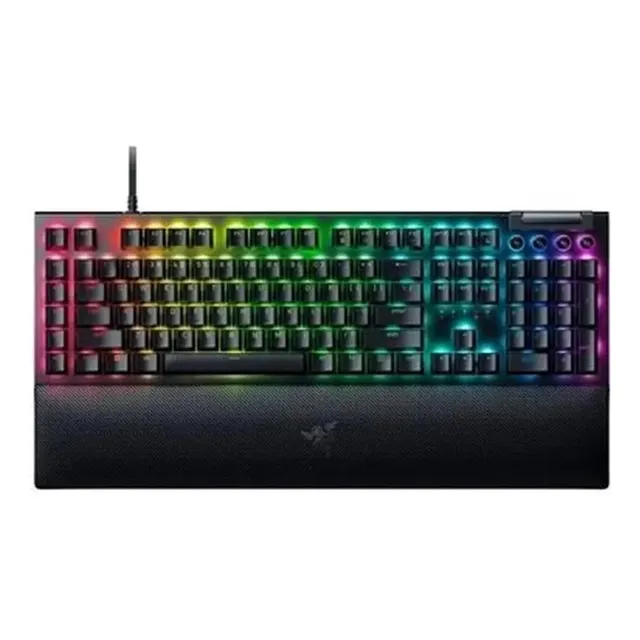 Teclado Gamer Mecânico Razer Blackwidow V4 Com Green Switch E Rgb Preto