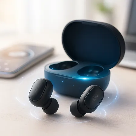 Fone De Ouvido In-ear Gamer Sem Fio Davely Airdots D981 Preto Com Luz Led
