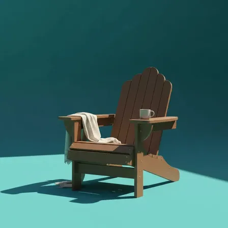 Cadeira Pavão Adirondack Arco Madeira Plástica MBS