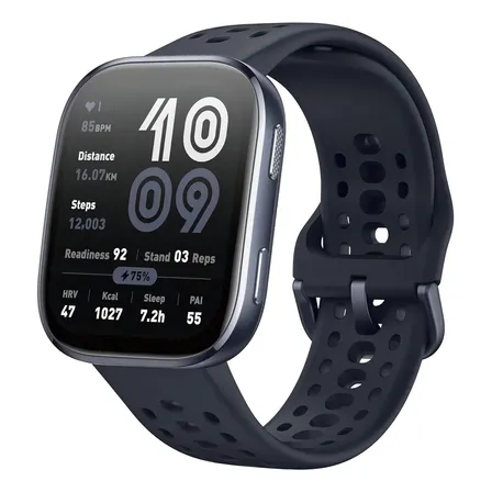 Smartwatch Amazfit Bip 6 Com Gps E Tela De 1.97 Preto Mesh