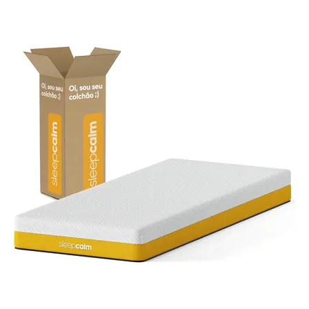 Colchão Sleepcalm Elemental Solteiro 88x188 | Na Caixa Branco