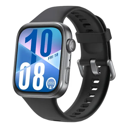Smartwatch Huawei Watch Fit 4 Modos Esportivos Aprimorados Assistente De Bem-estar Emocional Bateria Com Autonomia De Até 10 Dias Compatível Com Ios E Android Preto Cinza Fluoroelastômero