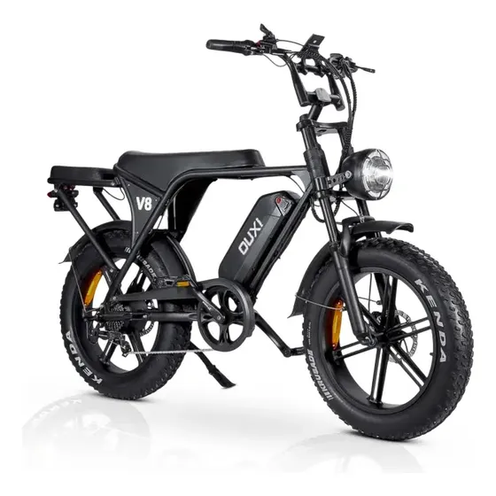 Bike Elétrica Bikelete V8 1000w Mountain Freio Hidráulico Preto