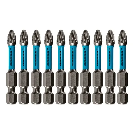 Bits Torcao Pz2 Para Ferramentas De Impacto 50mm 10pcs Gross