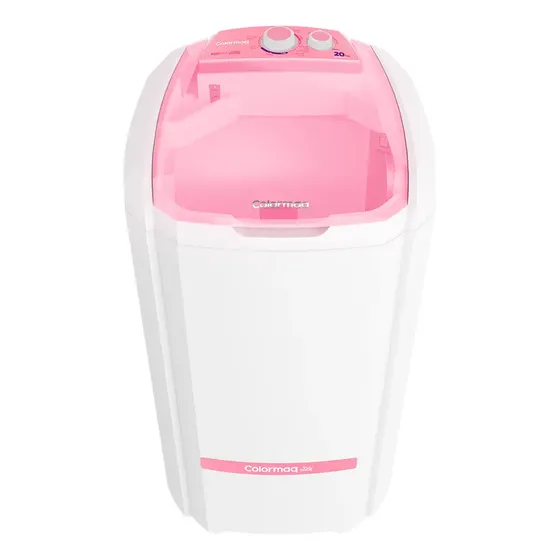 Tanquinho Lavadora Semi Automática Colormaq Ecomax Lcs 20kg Cor Rosa