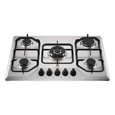 Cooktop 5 Bocas A Gás Electrolux Inox Multi Chama (ke5xc) Cor Cor Inox Cinza 127/220v