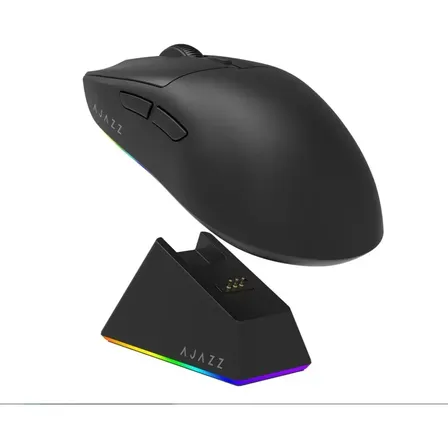 Mouse Gamer Sem Fio Ajazz Aj139 V2 Mc Sensor Óptico Preto